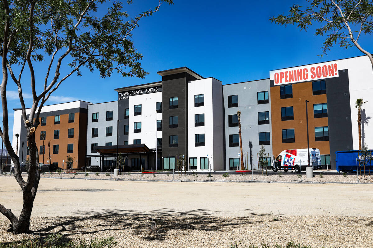 The Towneplace Suites hotel in North Las Vegas, Monday, April 18, 2022. (Rachel Aston/Las Vegas ...