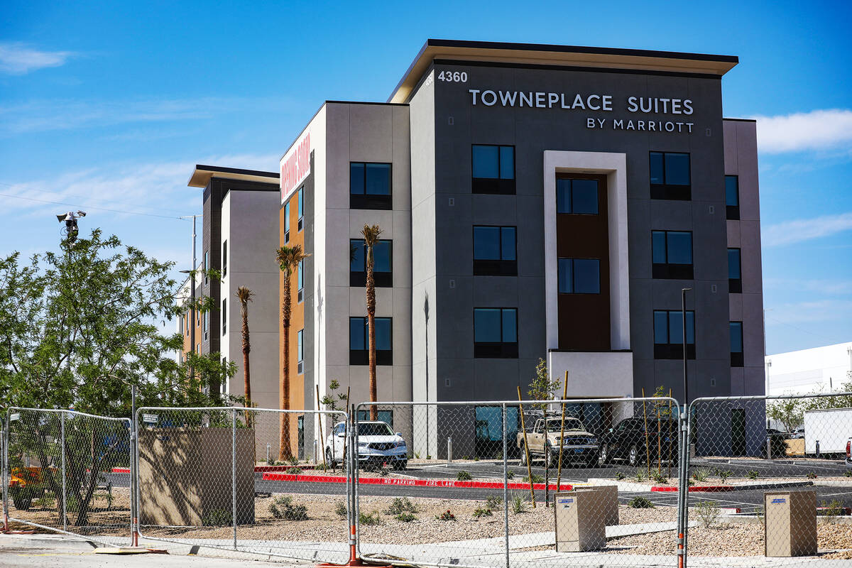 The Towneplace Suites hotel in North Las Vegas, Monday, April 18, 2022. (Rachel Aston/Las Vegas ...