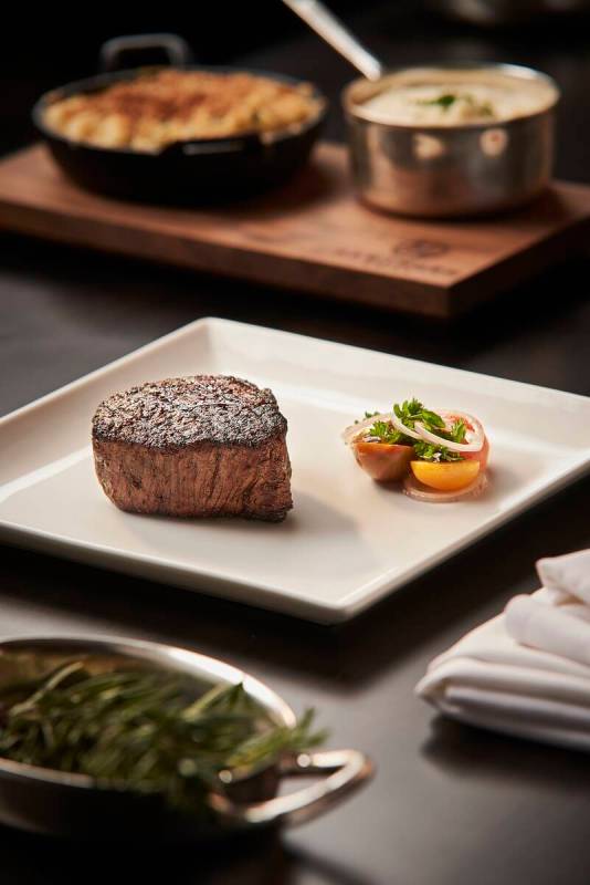 The Mother's Day 2022 menu at Hawthorn Grill in the JW Marriott in Las Vegas includes a beef fi ...