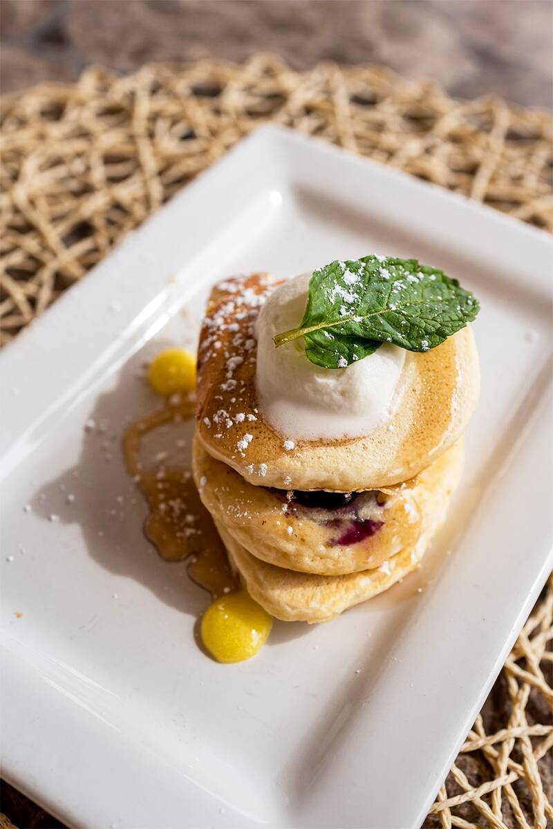 Blueberry lemon pancakes are from the extensive brunch menu being served for Mother's Day 2022 ...