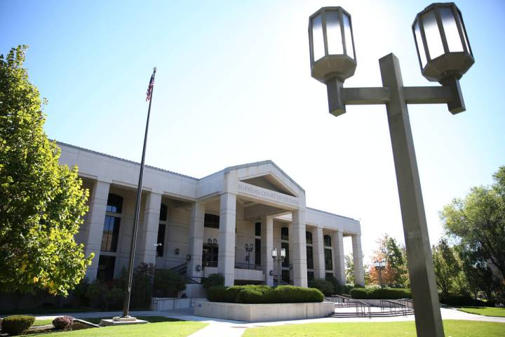 The Nevada Supreme Court building. (David Guzman/Las Vegas Review-Journal Follow @davidguzman1985)