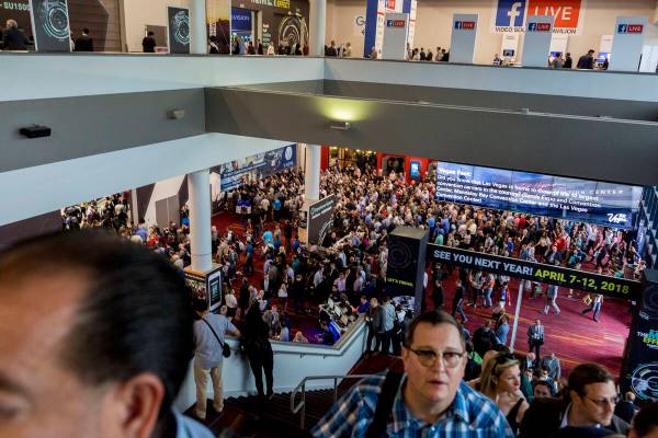 The NAB show is seen at the Las Vegas Convention Center in 2017. (Las Vegas Review-Journal)