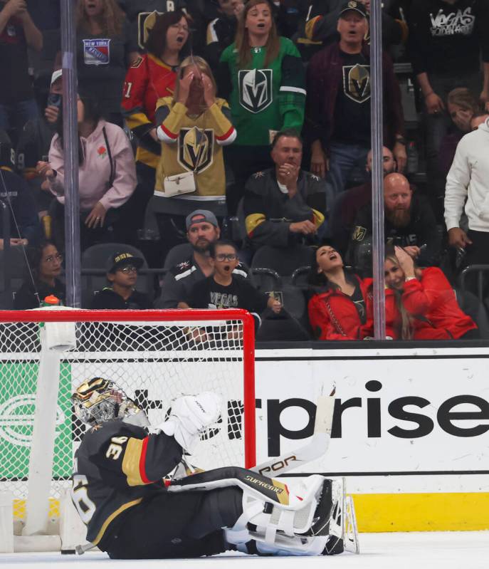 San Jose Sharks center Thomas Bordeleau, not pictured, makes the game-winning-goal against Gold ...