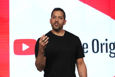 Illusionist David Blaine performs live onstage during the YouTube TCA 2020 Winter Press Tour at ...