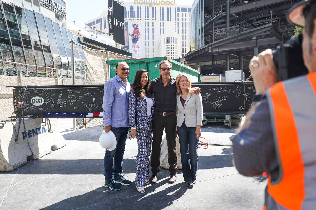 Developer partners Paul Kanavos, from left, his wife Dayssi Kanavos, Brett Torino, and Kari Til ...