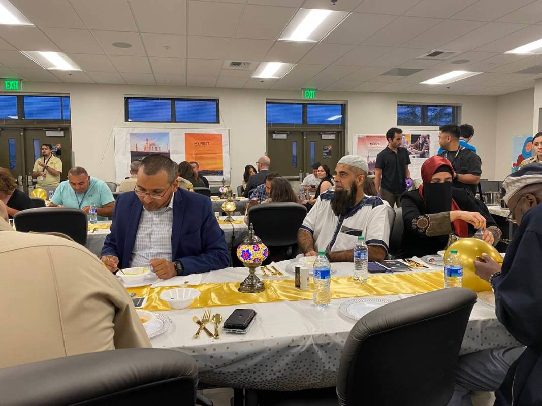 The Metropolitan Police Department's Summerlin station hosted the Muslim community for the obse ...