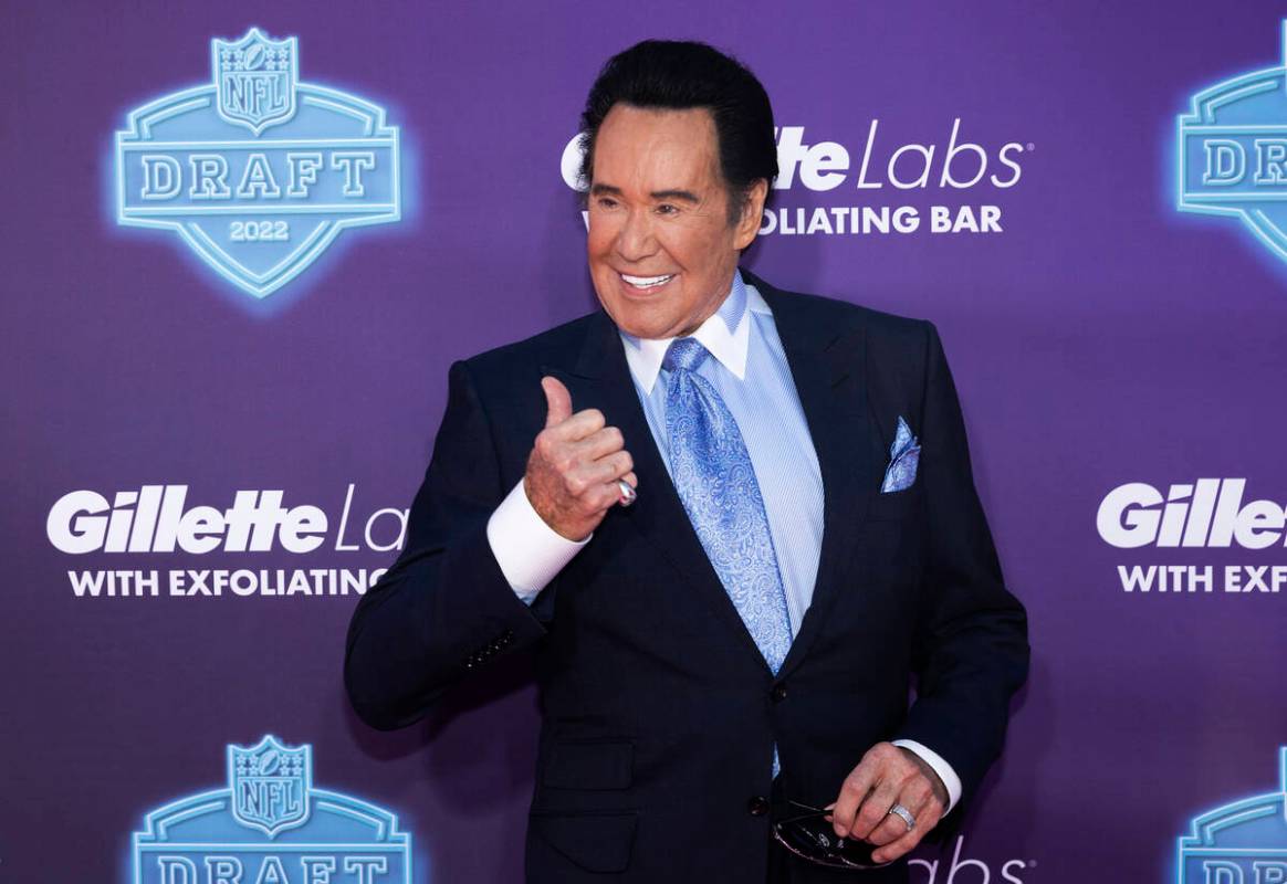 Wayne Newton at the NFL Red Carpet Stage on Thursday, April 28, 2022, at the Bellagio Fountains ...