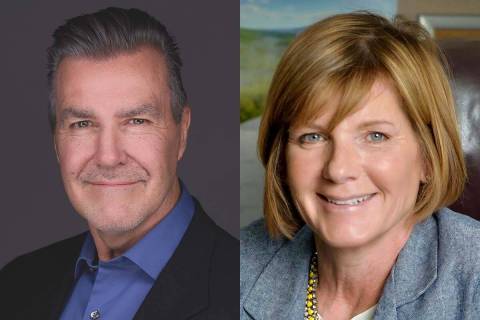 Randell Hynes and Susie Lee, Democratic candidates for Congressional District 1, 2022 primary.