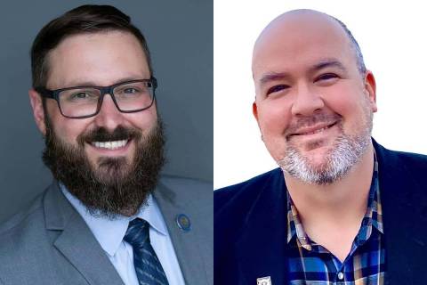 Gregory Hafen, left, and Matt Sadler, Republican candidates for Assembly District 36, 2022 primary.