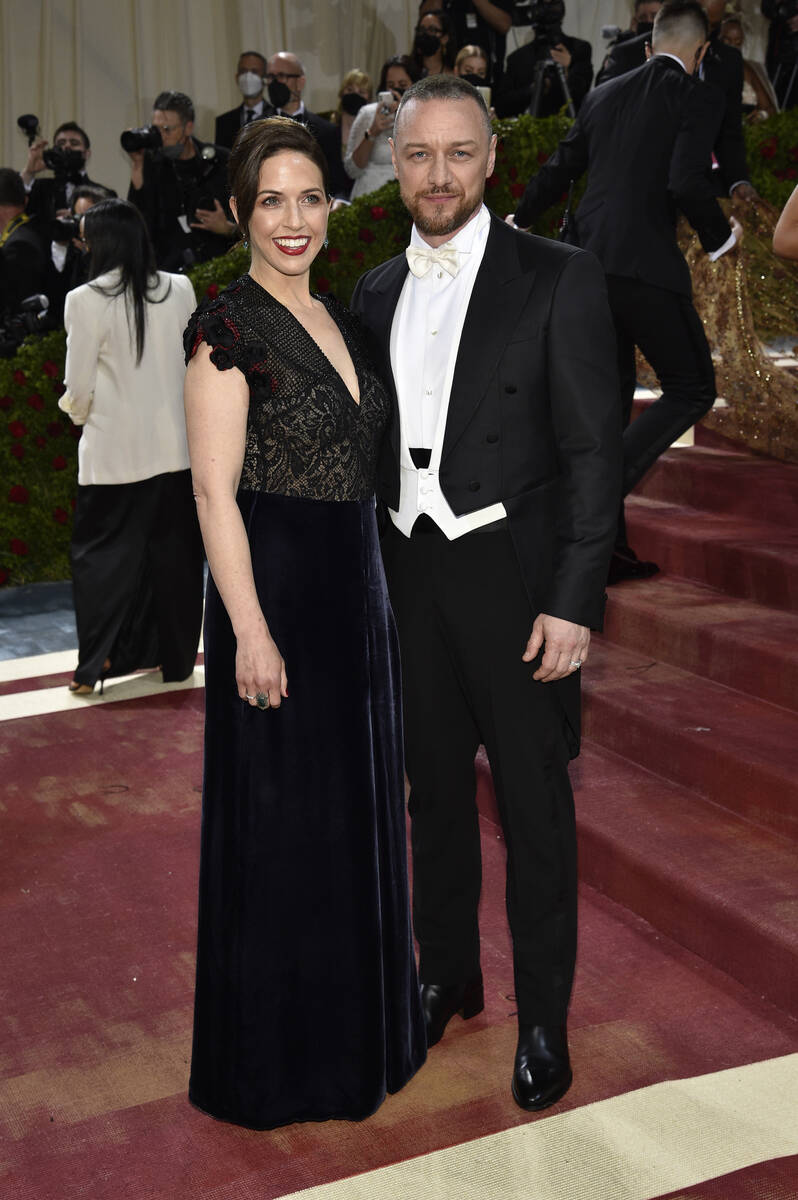James McAvoy, right, and Lisa Liberati attend The Metropolitan Museum of Art's Costume Institut ...