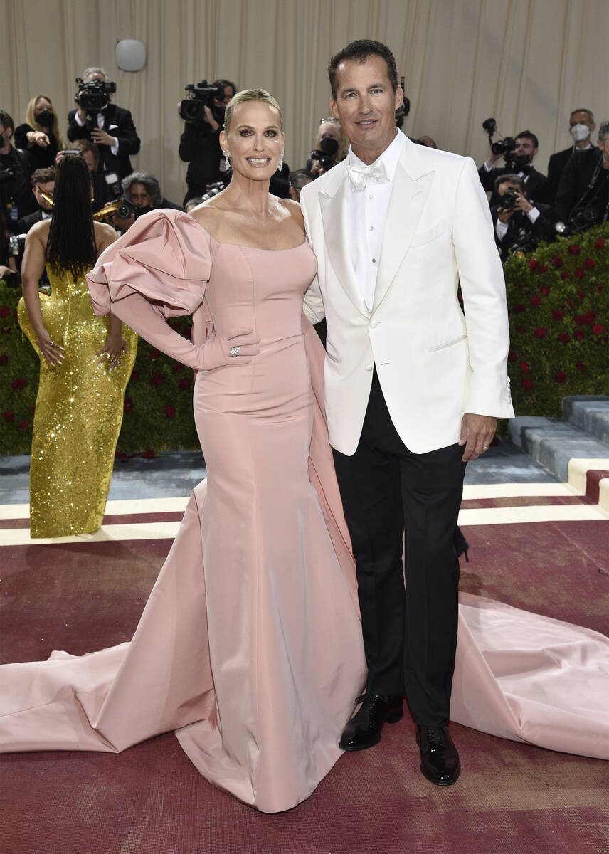 Molly Sims, left, and Scott Stuber attend The Metropolitan Museum of Art's Costume Institute be ...