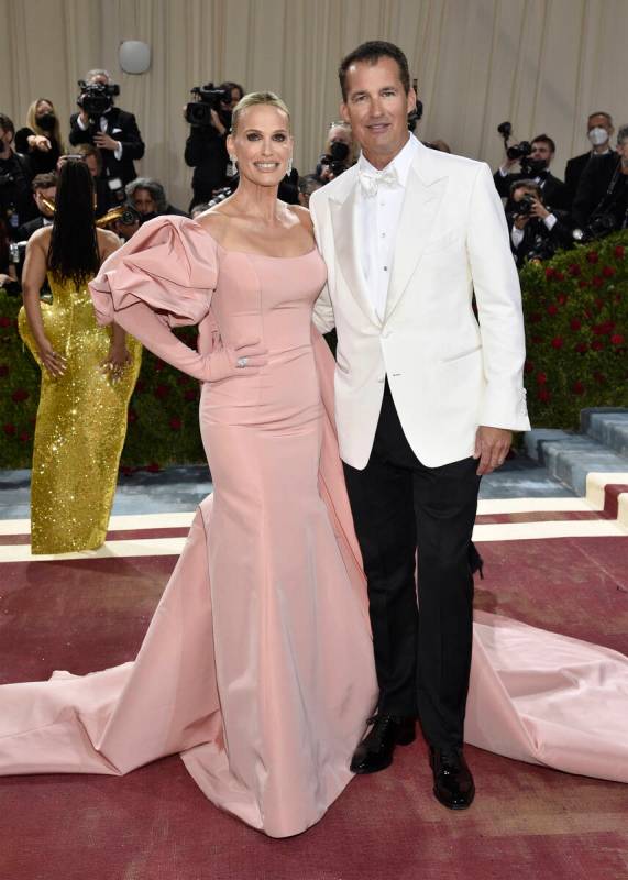 Molly Sims, left, and Scott Stuber attend The Metropolitan Museum of Art's Costume Institute be ...