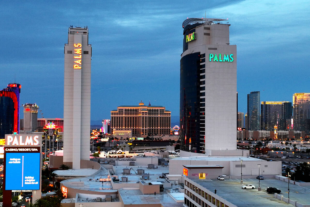 The Palms is seen during the reopening ceremony in Las Vegas in April 2022. (Bizuayehu Tesfaye/ ...