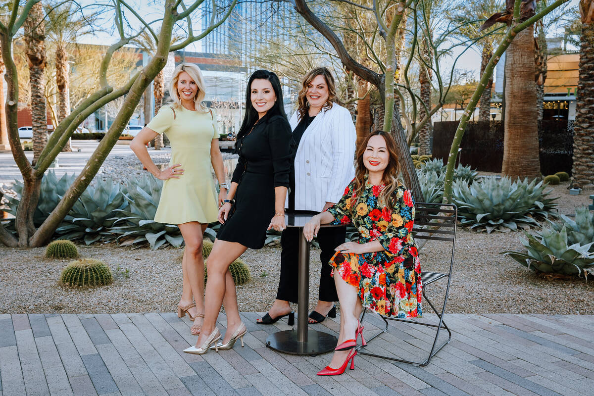 Summerlin Inspiring women in Summerlin include, from left, Mackenzie Warren Kay, Irena Sullivan ...