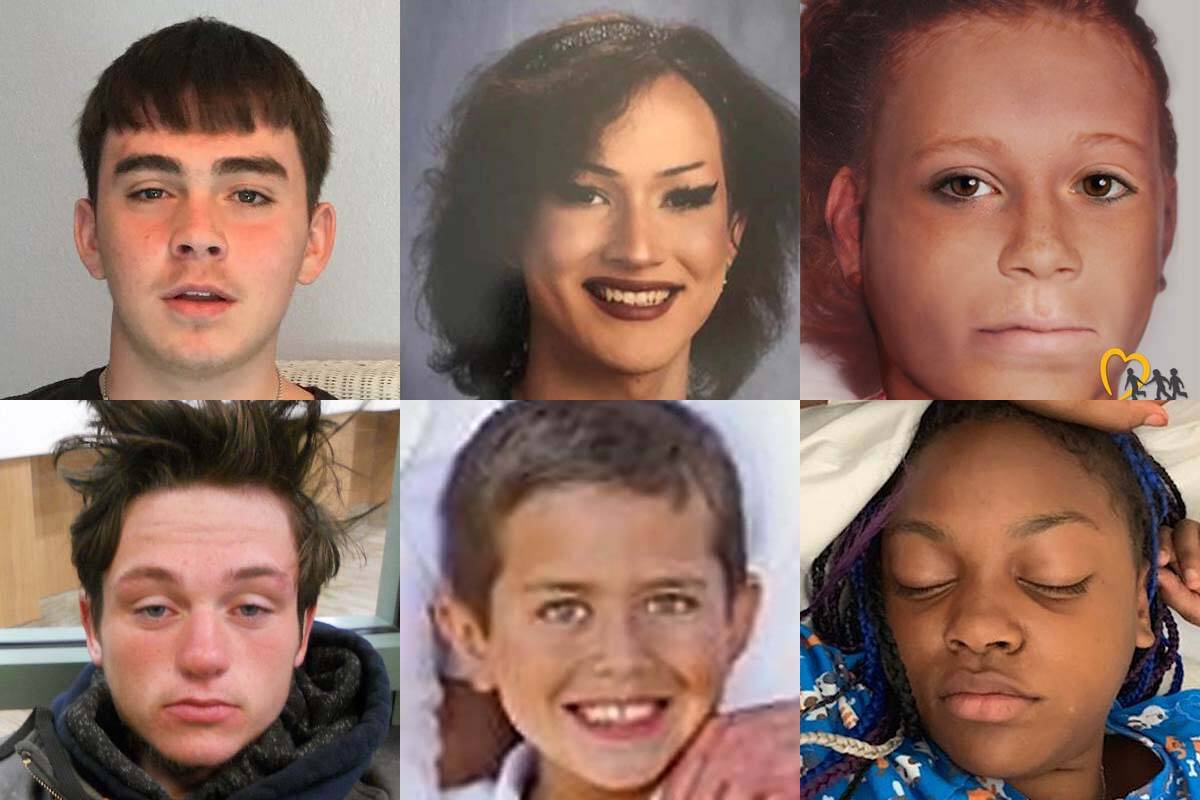 Top: Jason Caldwell, 16; Jasmine Gonzalez, 17; Jane Doe, 15-25. Bottom: Jakob Todd, 15; Imahni ...