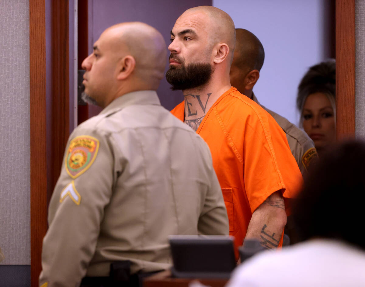 Shawn Eisenman appears in court at the Regional Justice Center in Las Vegas on Thursday, May 5, ...