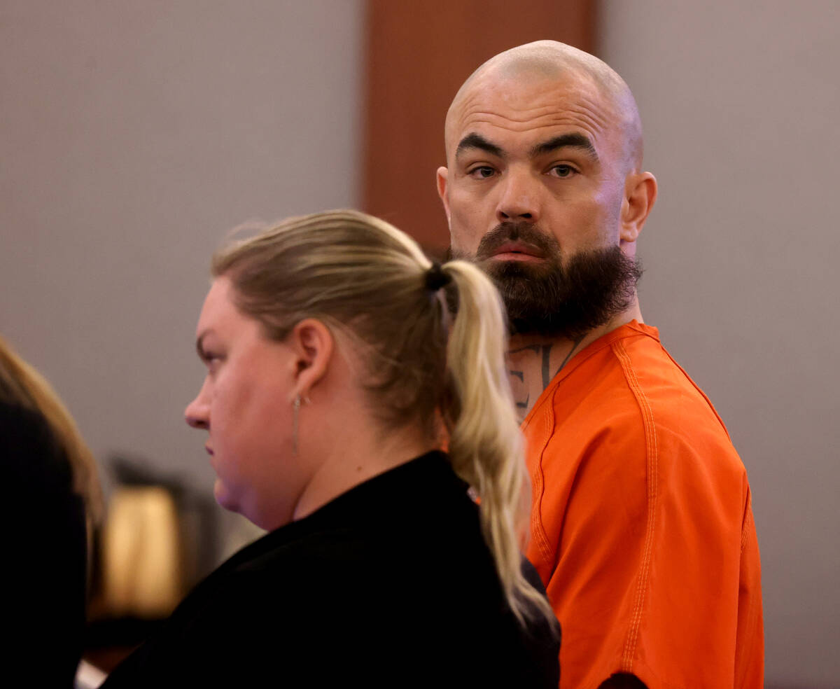 Shawn Eisenman appears in court at the Regional Justice Center in Las Vegas Thursday, May 5, 20 ...