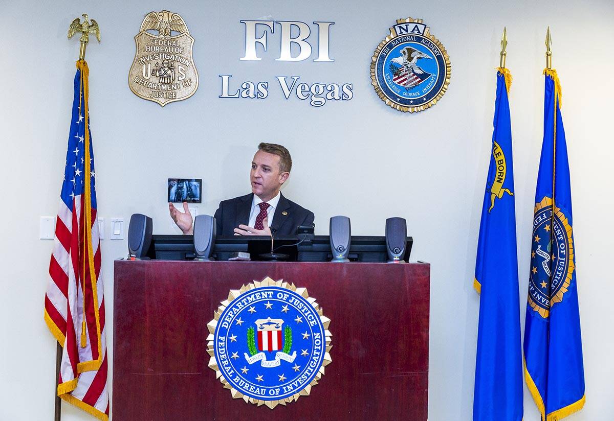 New Special Agent in Charge Spencer Evans with the Nevada office of the FBI talks about their e ...