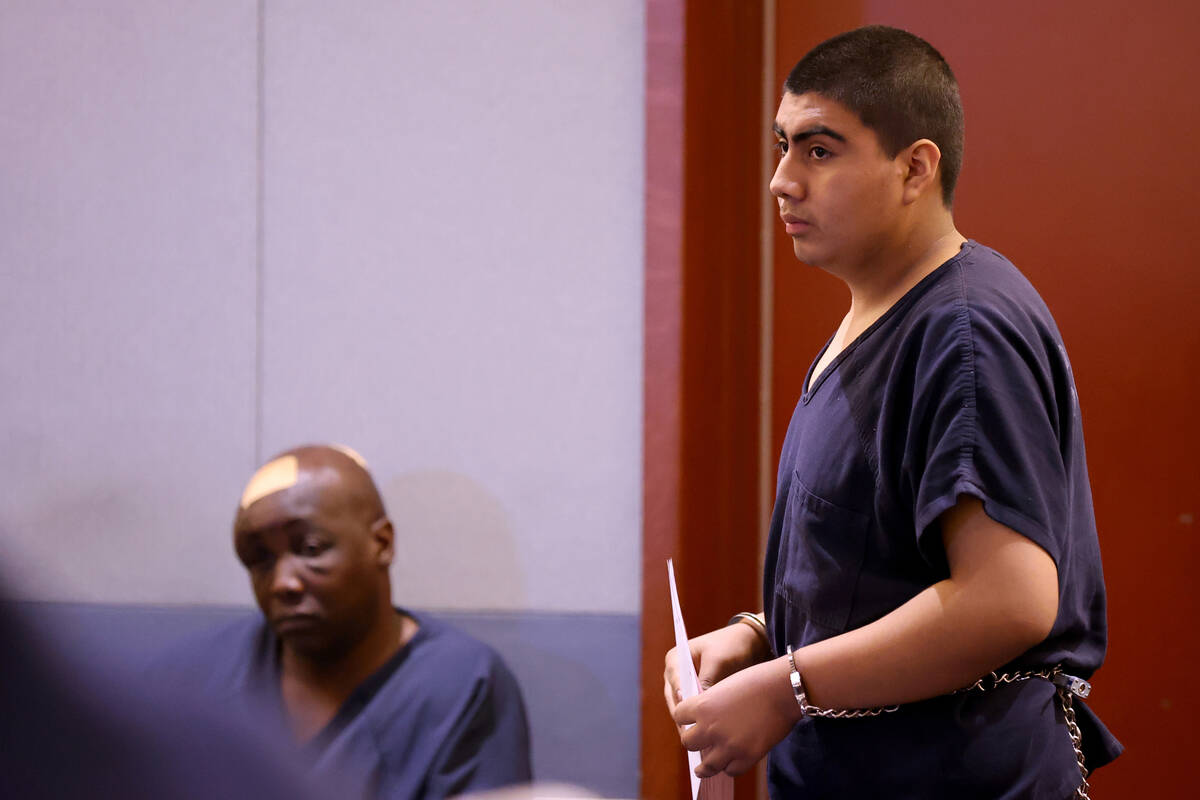 Jonathan Eluterio Martinez Garcia appears in court for a status check at the Regional Justice C ...