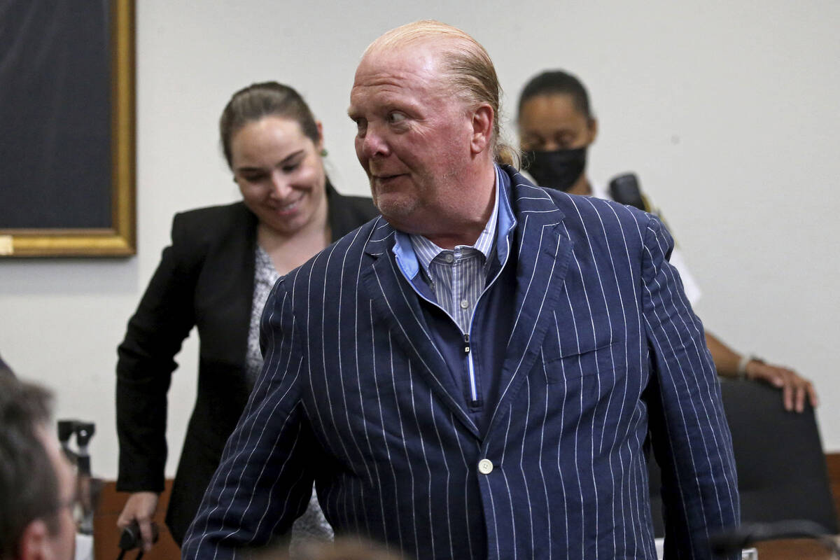 Celebrity chef Mario Batali reacts after being found not guilty of indecent assault and battery ...