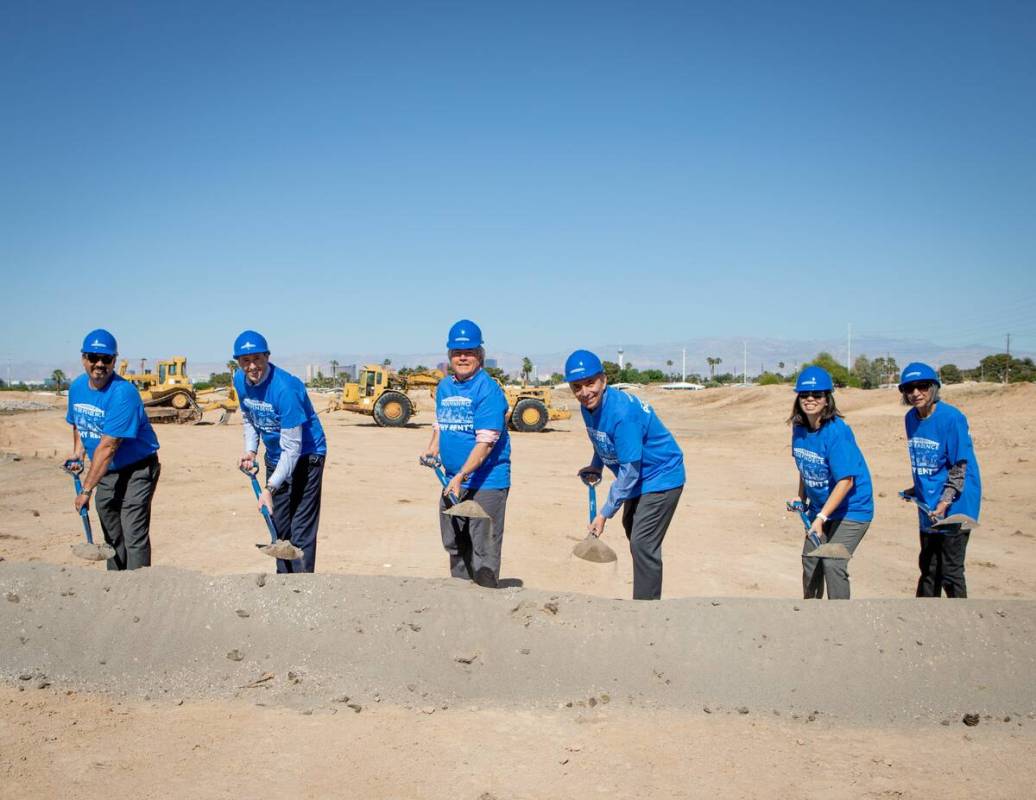 Touchstone Living officially broke ground on its newest community, Independence. From left is D ...