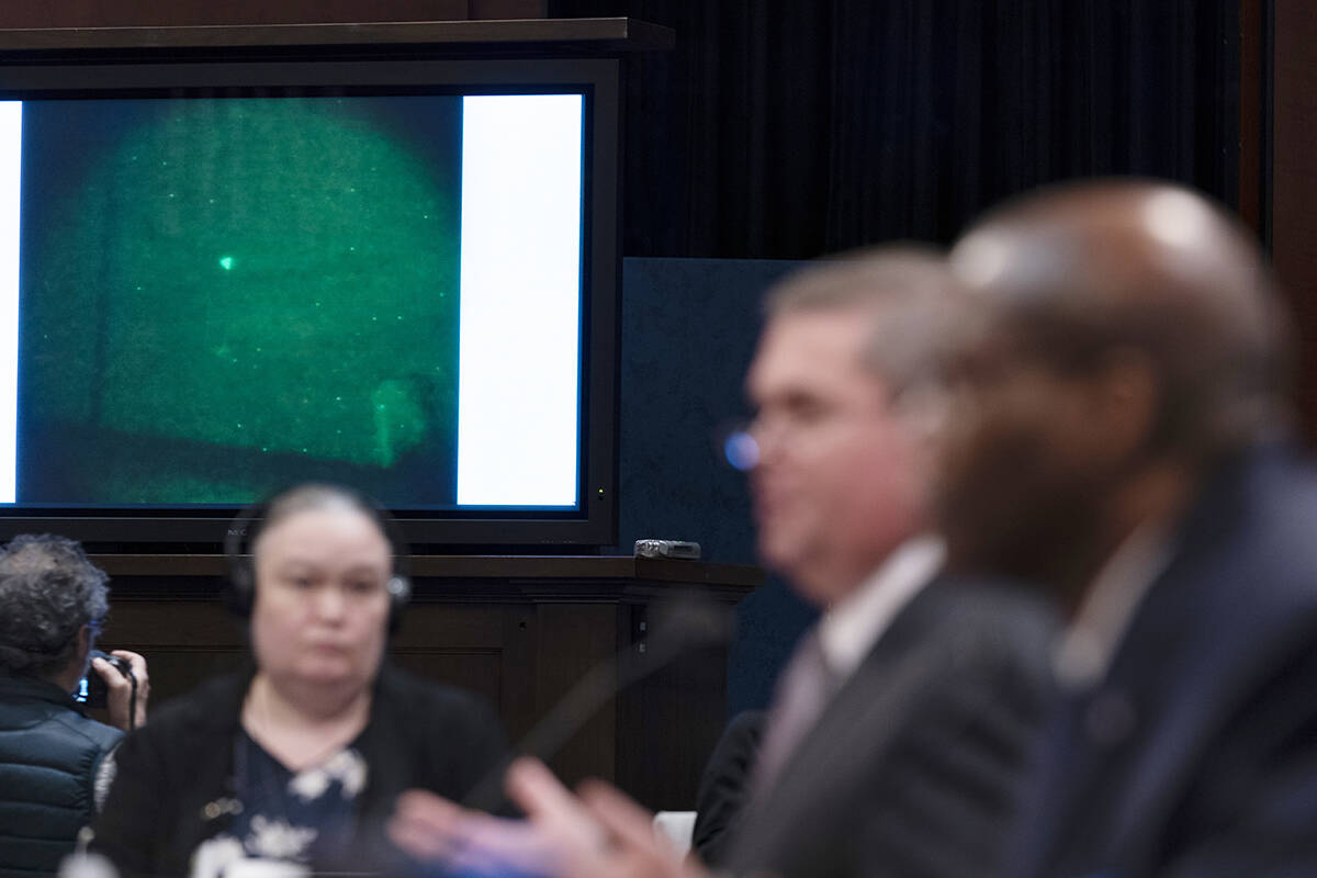 Under Secretary of Defense for Intelligence and Security Ronald Moultrie, right, and Deputy Dir ...