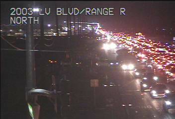 Northbound Interstate 15 traffic headed to the Electric Daisy Carnival at Range Road about 9 p. ...