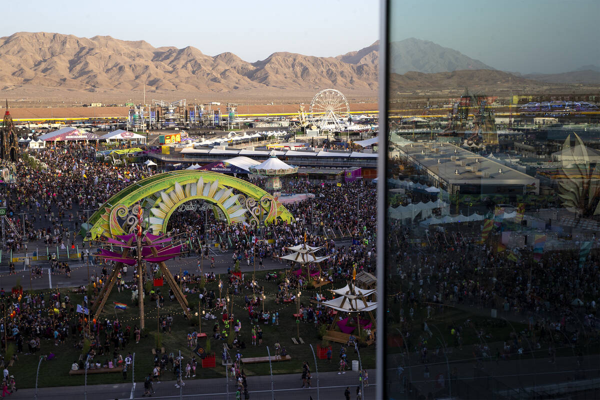 Fans rush in as the festival grounds open fully for the first time during the first day of the ...