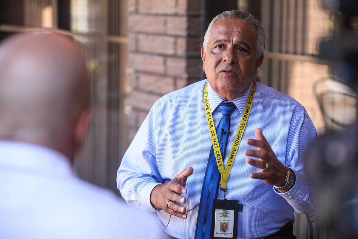 Phil Ramos, who was a homicide detective for the Margaret Rudin murder case, speaks to the Revi ...