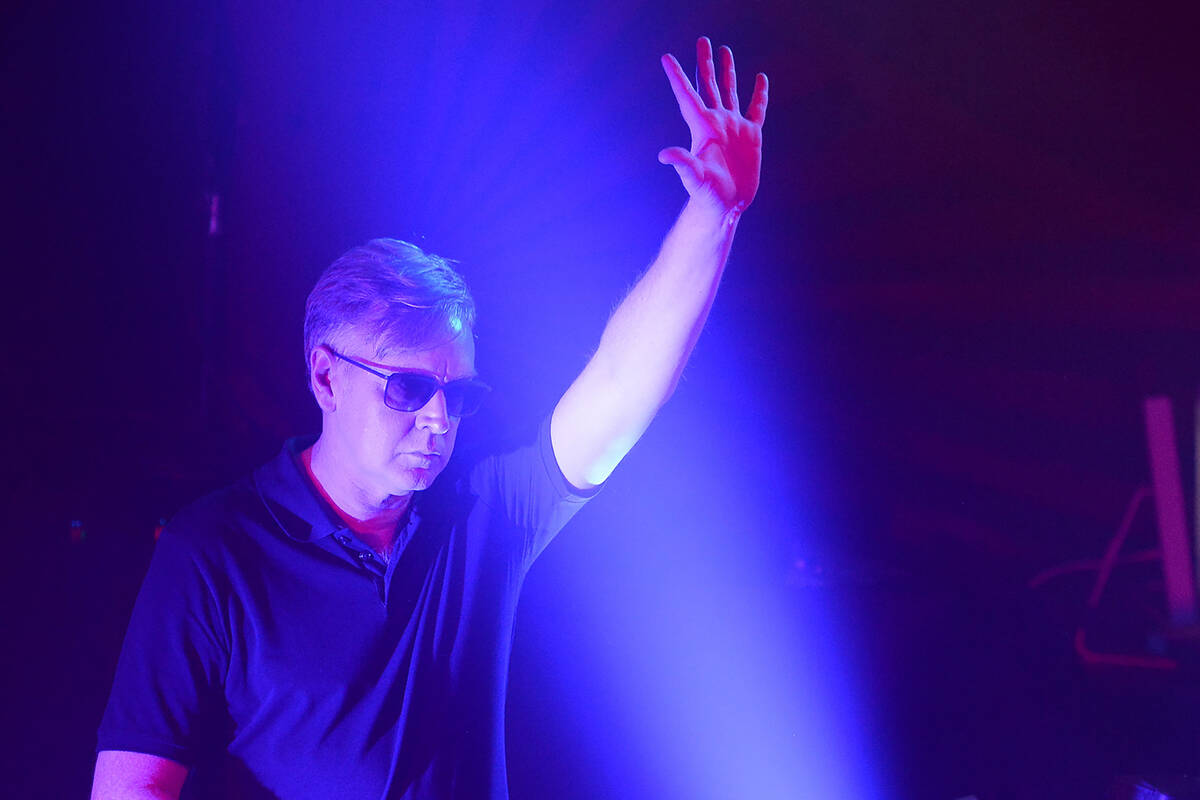 Keyboardist Andy Fletcher of Depeche Mode performs at KROQ presents Depeche Mode at The Troubad ...