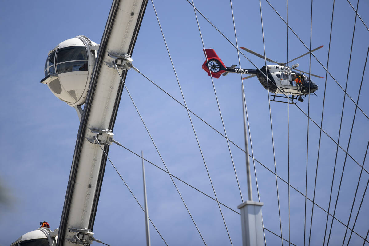 The Las Vegas Metropolitan Police Department Air Support and Search and Rescue Section particip ...