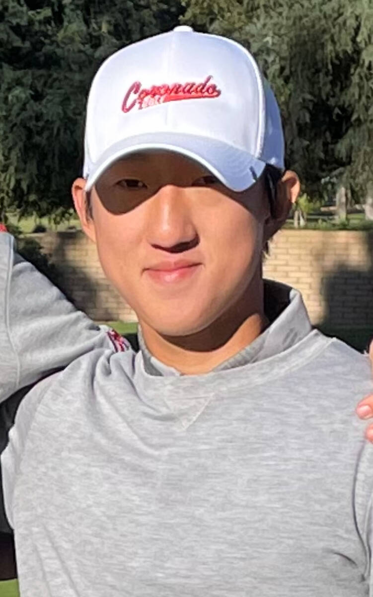 Coronado's Tommy Chung is a member of of the Nevada Preps All-Southern Nevada boys golf team. ( ...