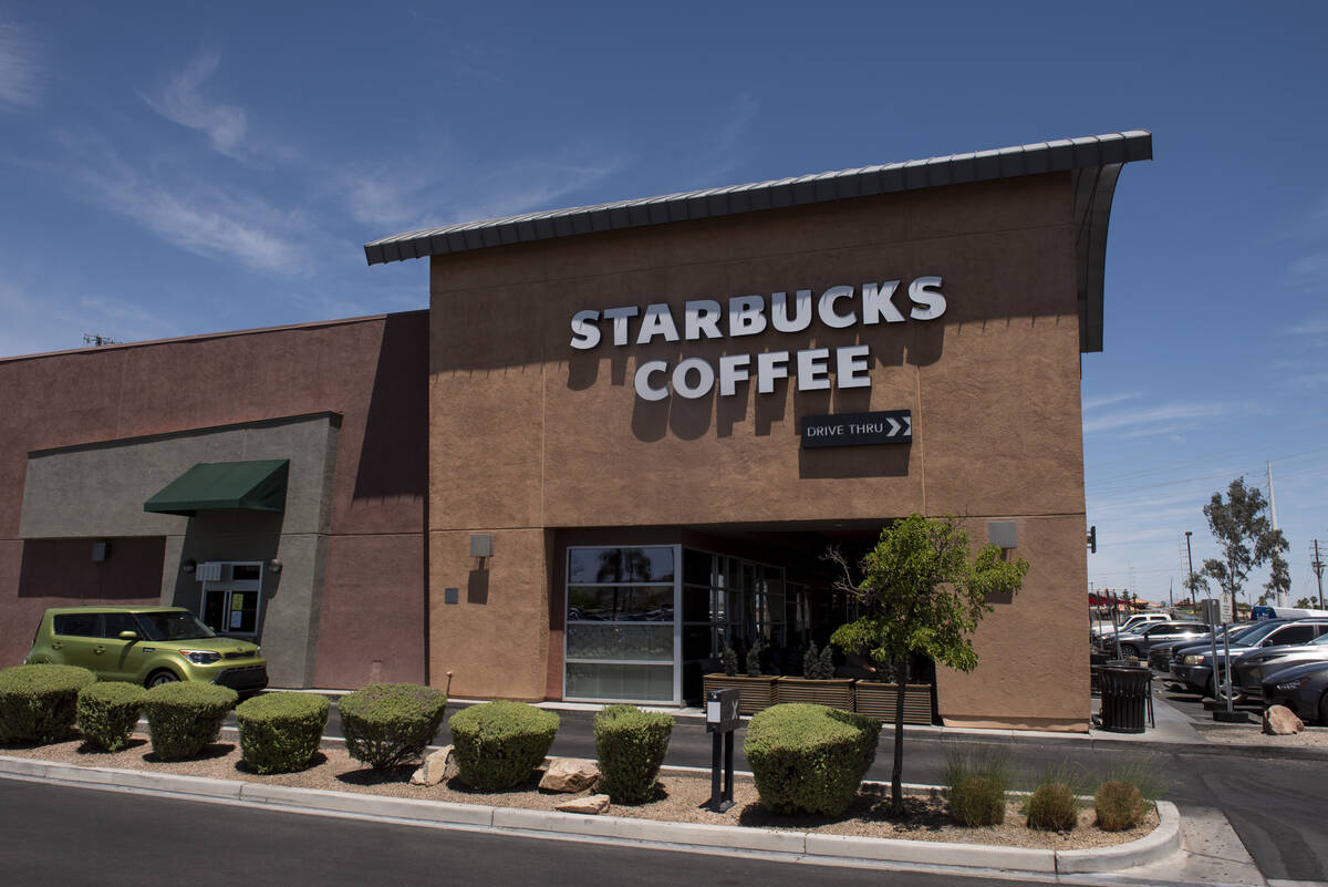 The Starbucks on S Eastern Avenue, where Nevada Highway Patrol trooper Steven Darnell claims to ...
