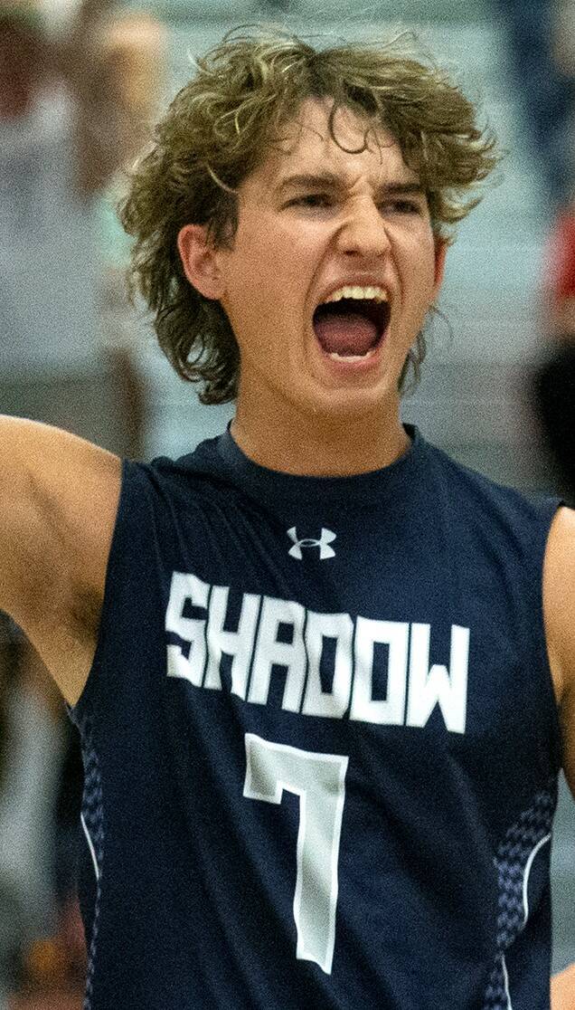 Shadow Ridge's Tyler Kirk is a member of the Nevada Preps All-Southern Nevada boys volleyball t ...