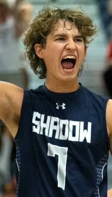 Shadow Ridge's Tyler Kirk is a member of the Nevada Preps All-Southern Nevada boys volleyball t ...