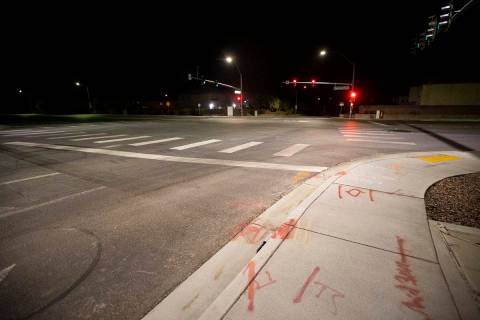 The intersection of Sky Canyon Park Drive and Iron Mountain Road where a fatal auto versus dirt ...