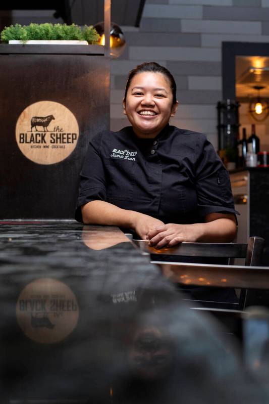 Chef Jamie Tran at her restaurant The Black Sheep (Ellen Schmidt/Las Vegas Review-Journal)