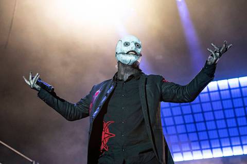 Corey Taylor of Slipknot performs at Inkcarceration Music and Tattoo Festival on Friday, Sept. ...