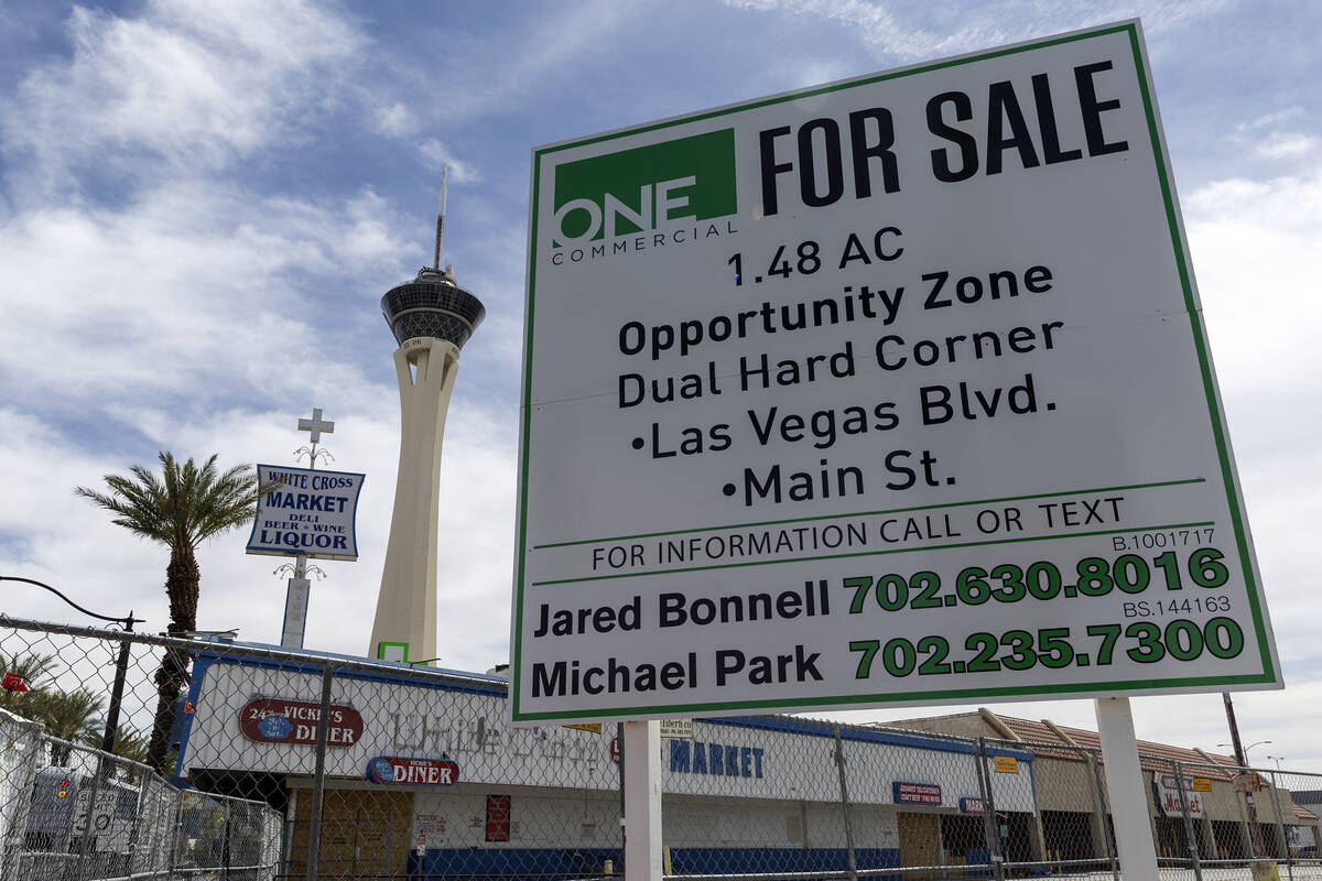 The vacant former Vickie's Diner and White Cross Market building, which is for sale, on Friday, ...