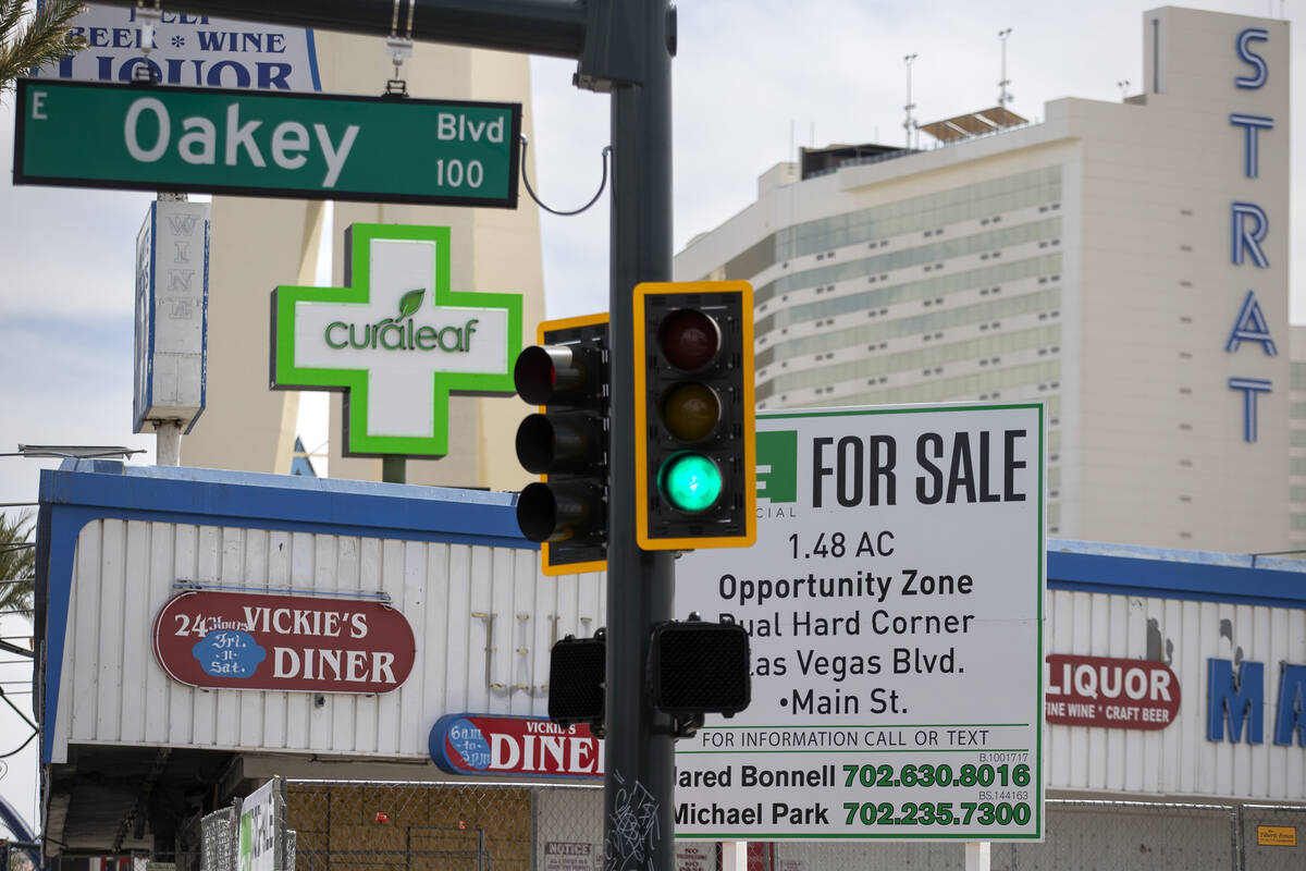 The vacant former Vickie's Diner and White Cross Market building, which is for sale, on Friday, ...