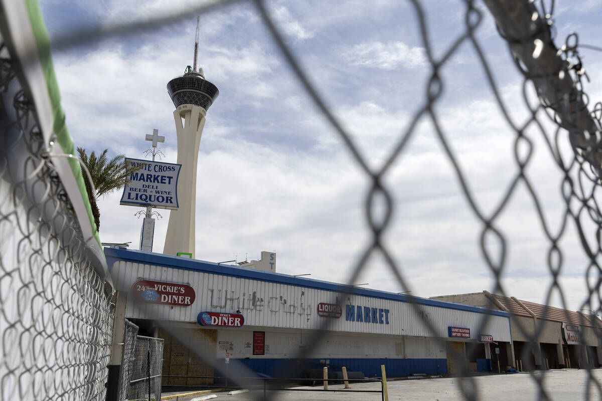 The vacant former Vickie's Diner and White Cross Market building, which is for sale, on Friday, ...