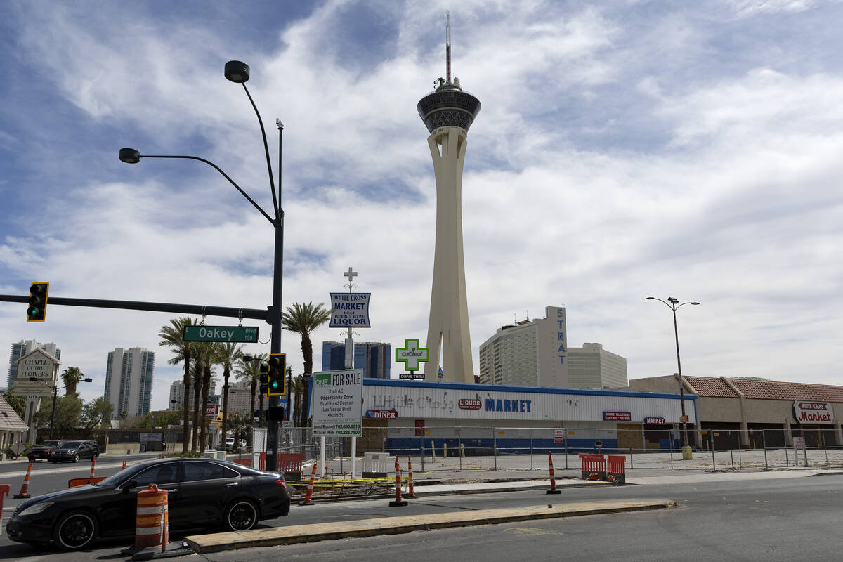 The vacant former Vickie's Diner and White Cross Market building, which is for sale, on Friday, ...