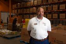 Maurice Johnson, operations director for Three Square, the food bank serving Southern Nevada an ...
