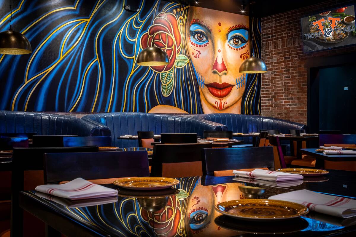 A section of the dining area in Tacos & Tequila, now open in Palace Station in Las Vegas. (@501 ...