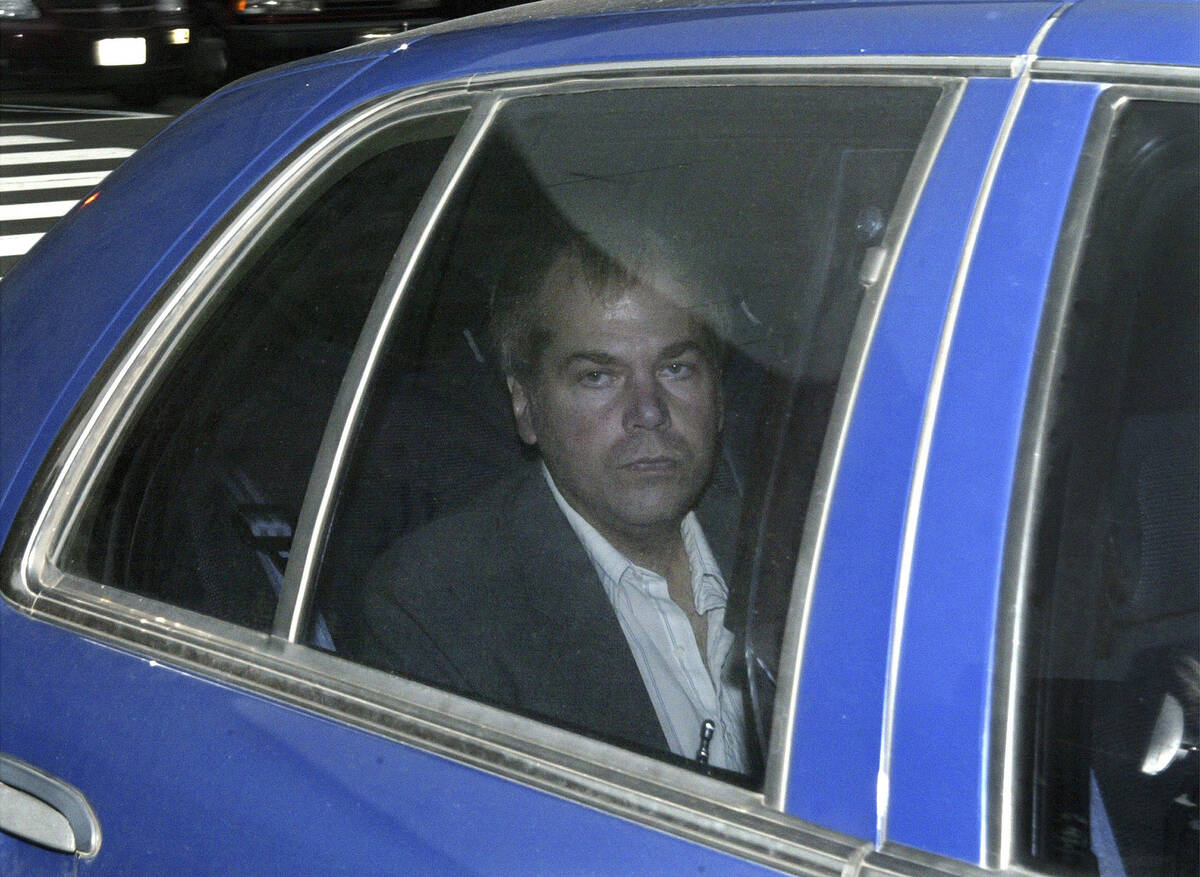 FILE - In this Nov. 18, 2003, file photo, John Hinckley Jr. arrives at U.S. District Court in W ...