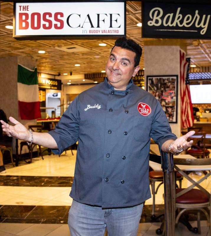 TLC's Cake Boss, Buddy Valastro, poses for a photo at his Boss Cafe at the LINQ hotel-casino on ...
