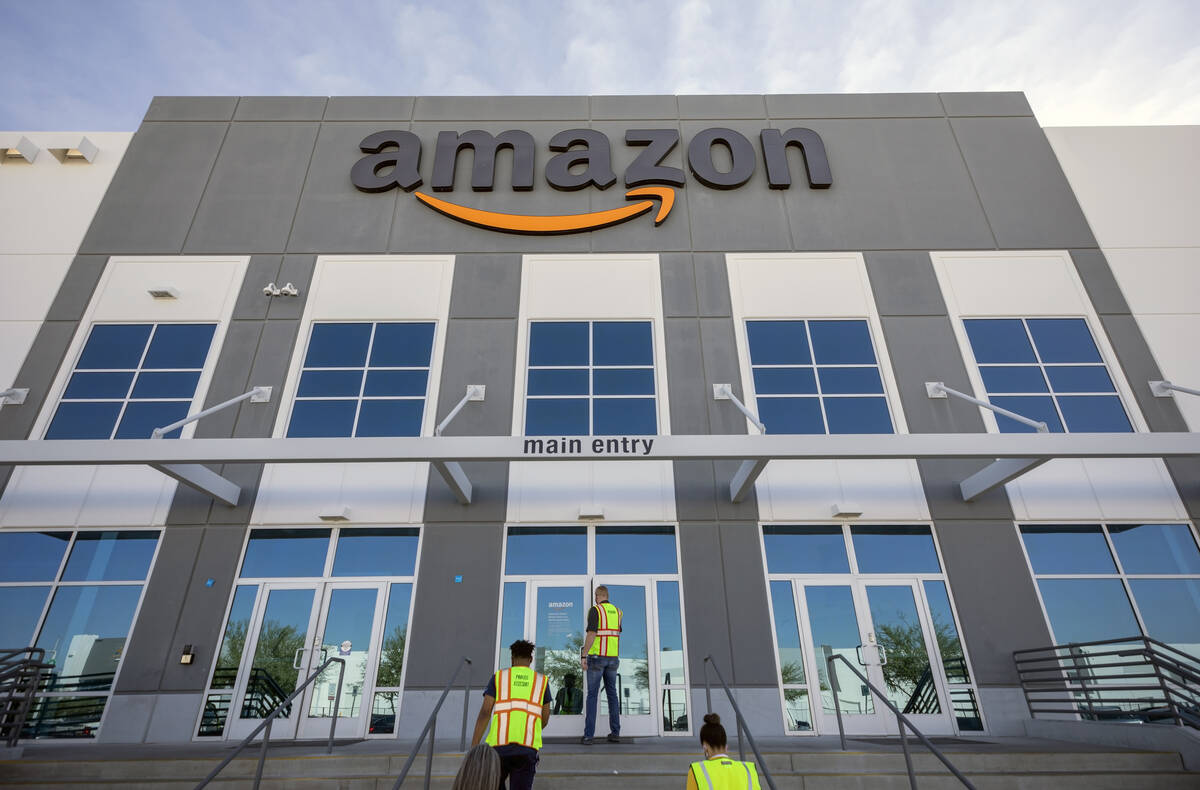 An Amazon warehouse in North Las Vegas is seen in July 2020. (Las Vegas Review-Journal)