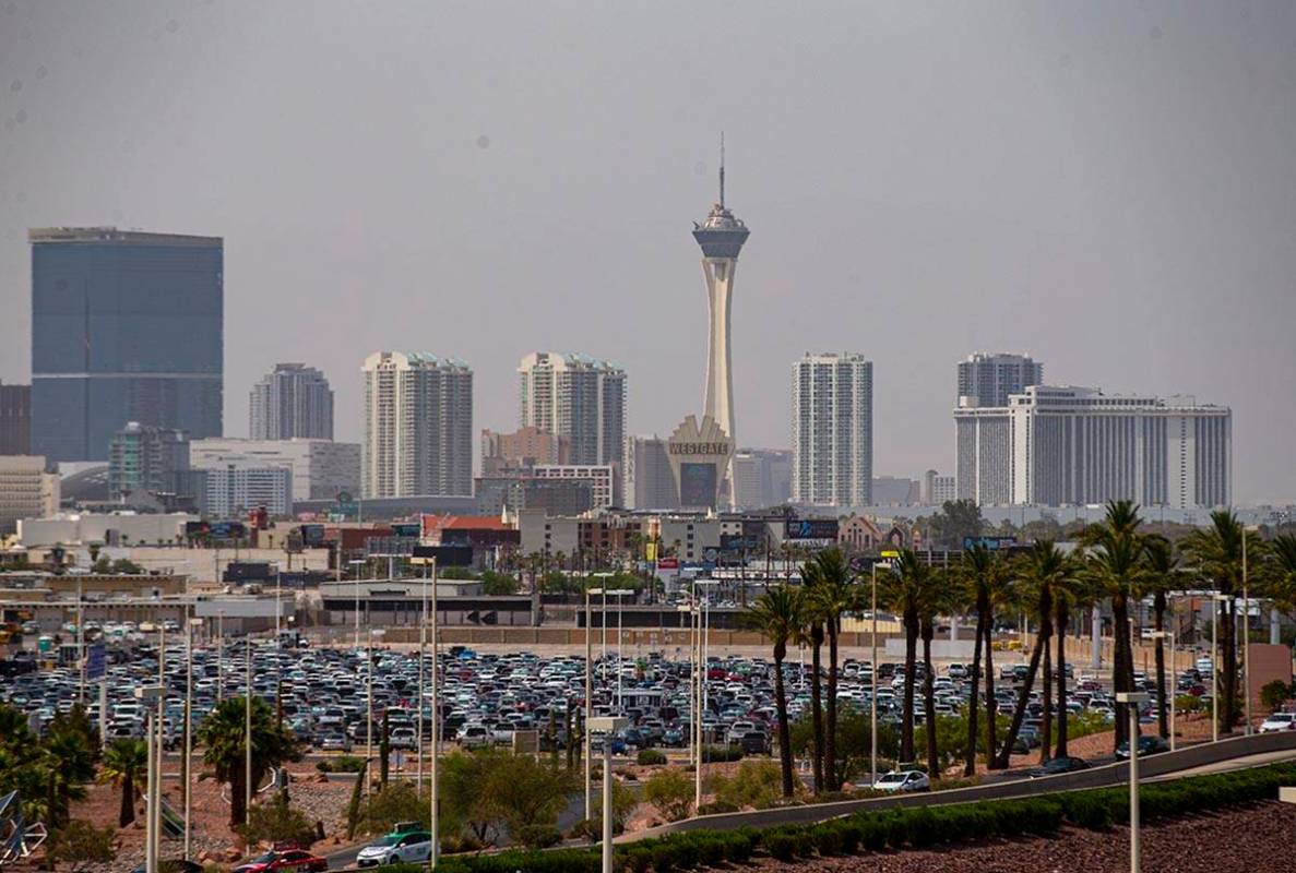 Winds gusting to about 21 mph and a high of 99 is forecast for Las Vegas on Sunday, June 5, 202 ...