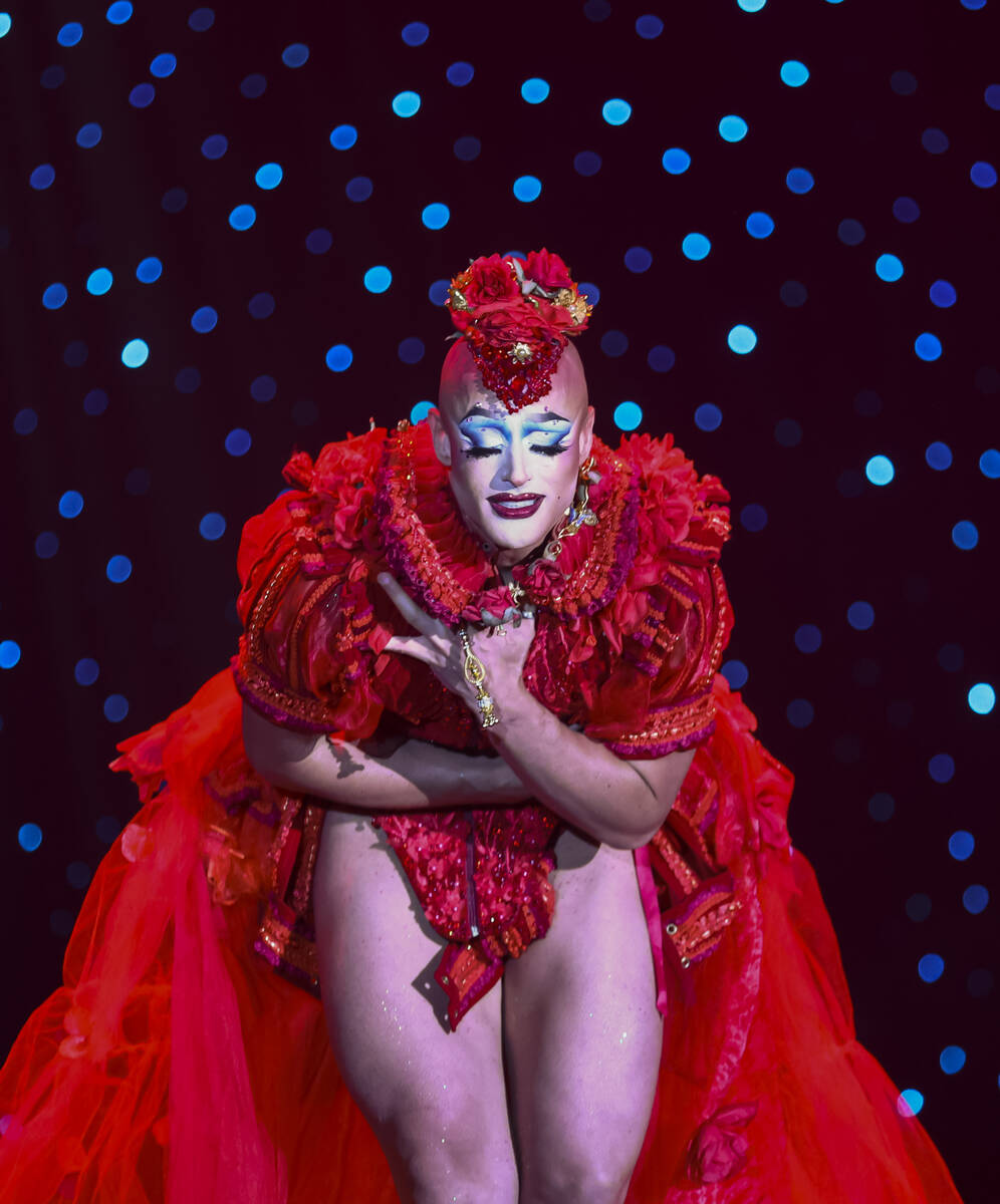 Chris Oh!, of Auckland, New Zealand, competes for best “boylesque” performance in ...