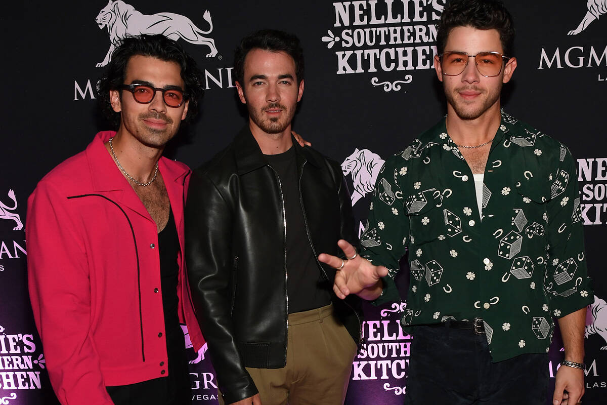 LAS VEGAS, NEVADA - JUNE 04: Joe Jonas, Kevin Jonas and Nick Jonas of the musical group Jonas ...